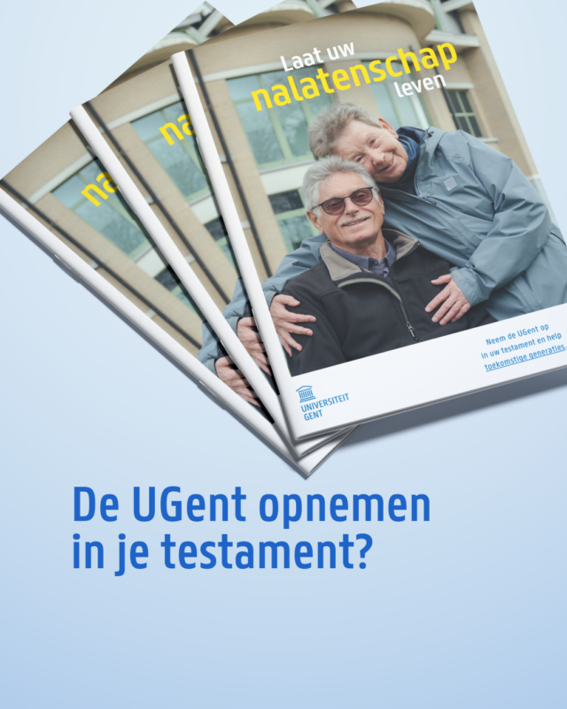 Visual conversie ad waar de Testamentenbrochure wordt afgebeeld